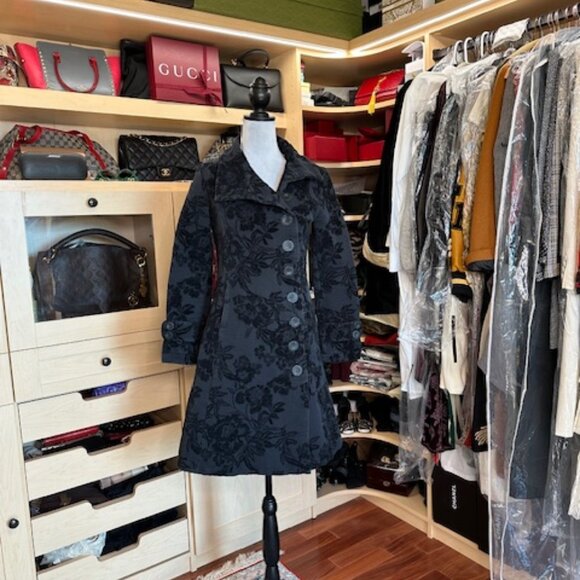 Desigual Black Coat Size 38 - Picture 2 of 11